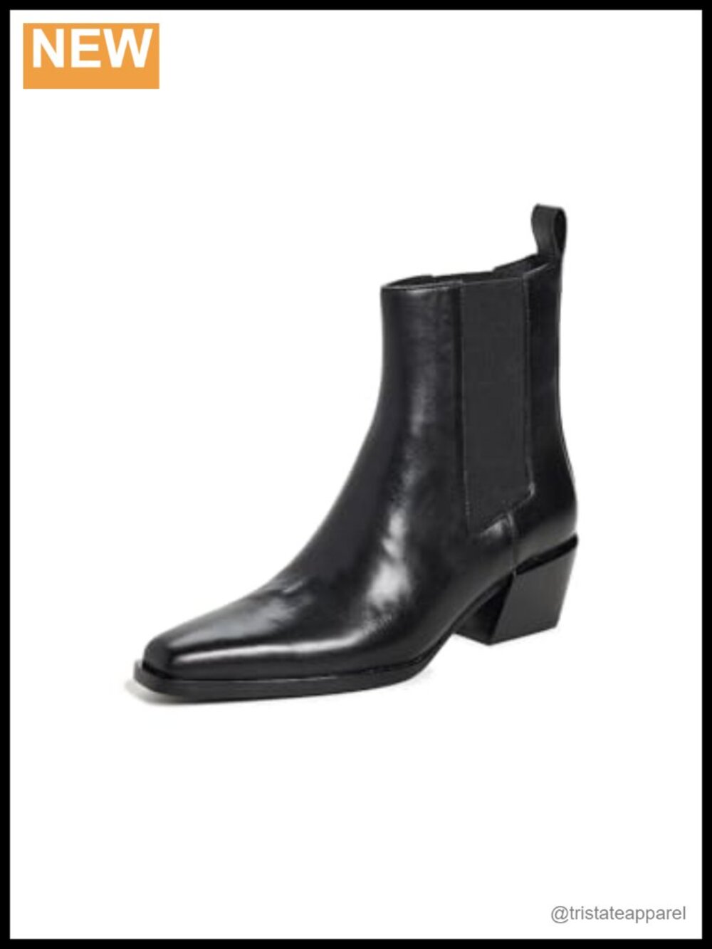 Women's Ankle Boots with Stacked Heel and Pointed Toe